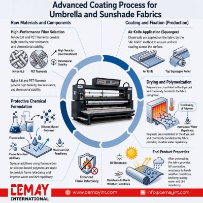 The Advanced Coating Process for Umbrella and Sunshade Fabrics